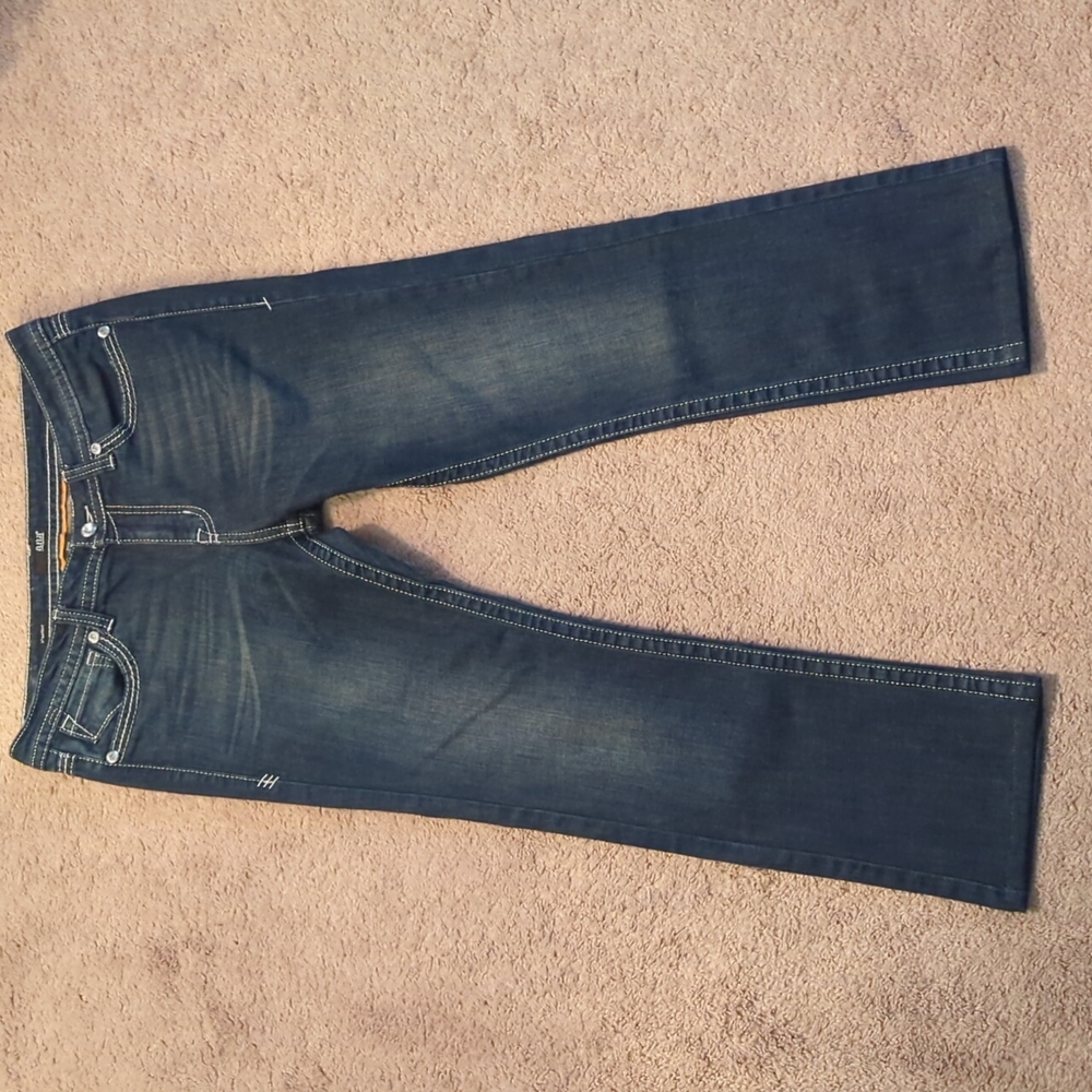a.n.a A New Approach 32/14 Premium Straight Bedazzled Rhinestones Denim Jeans